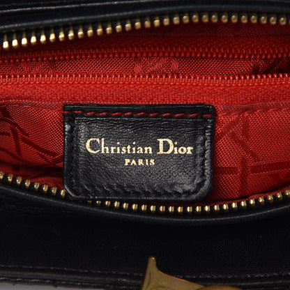 Christian Dior Lambskin Cannage Medium Lady Dior Black 7 of 20