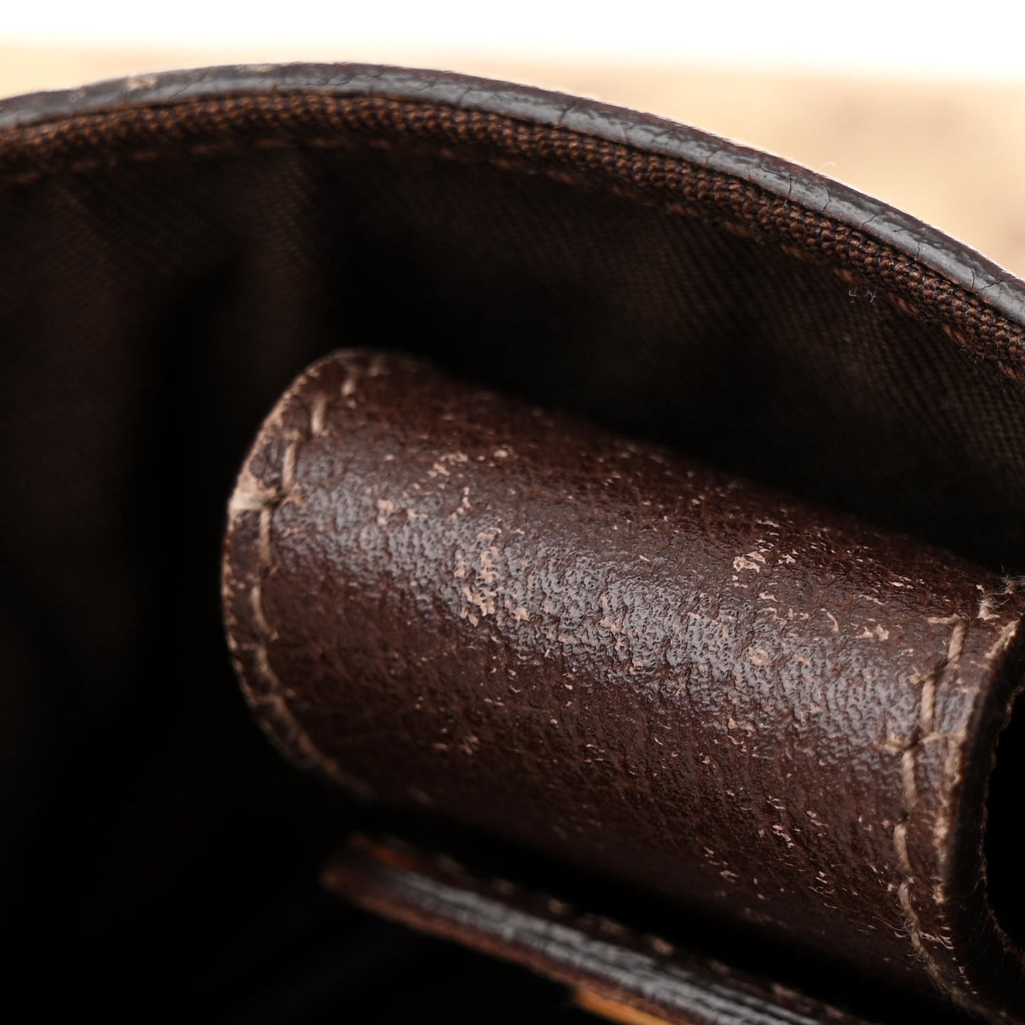 Monogram Medium Abbey Convertible Tote Dark Brown