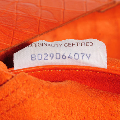 Bottega Veneta Calfskin Intrecciomirage Intarsio Large Tote Tangerine 5 of 7