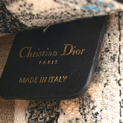 Christian Dior Canvas Embroidered Mille Fleurs Mini Book Tote Multicolor 6 of 8