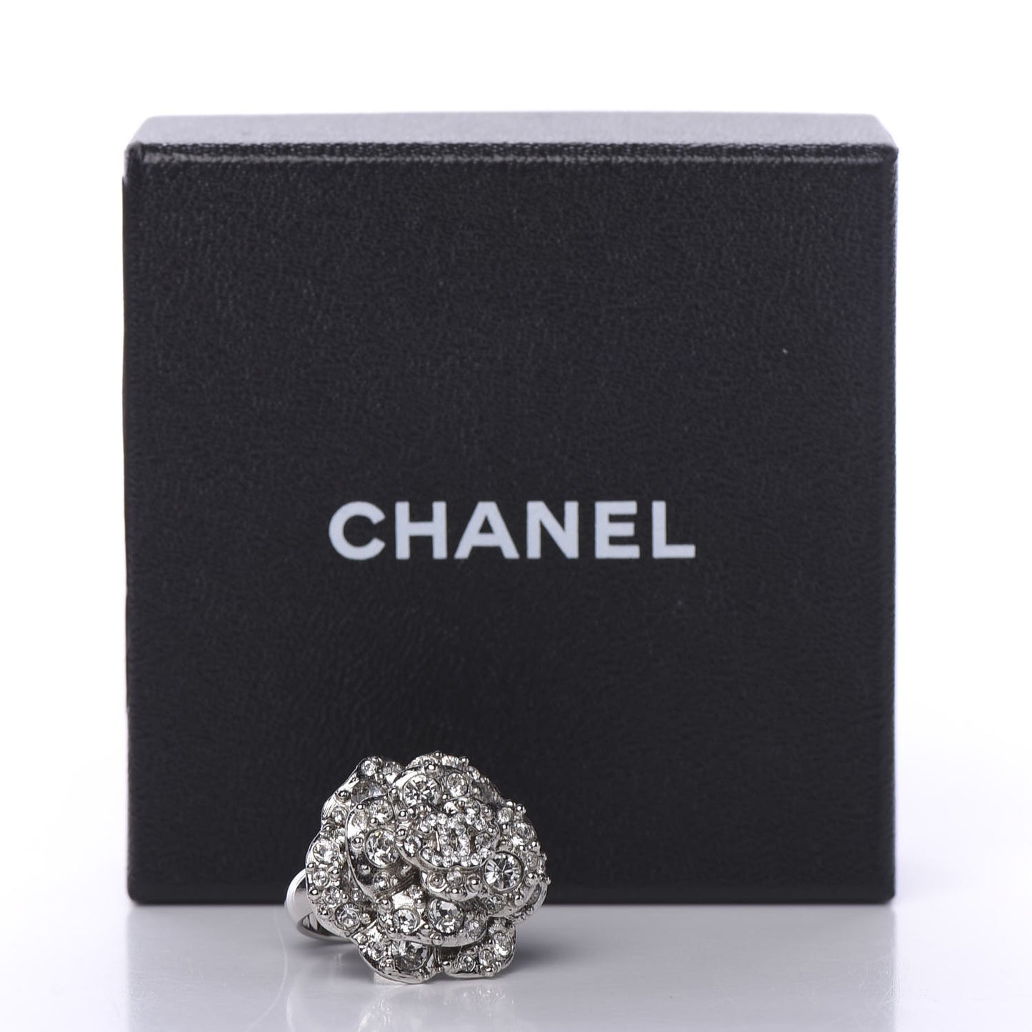Strass CC Camellia Ring 6.25 Silver