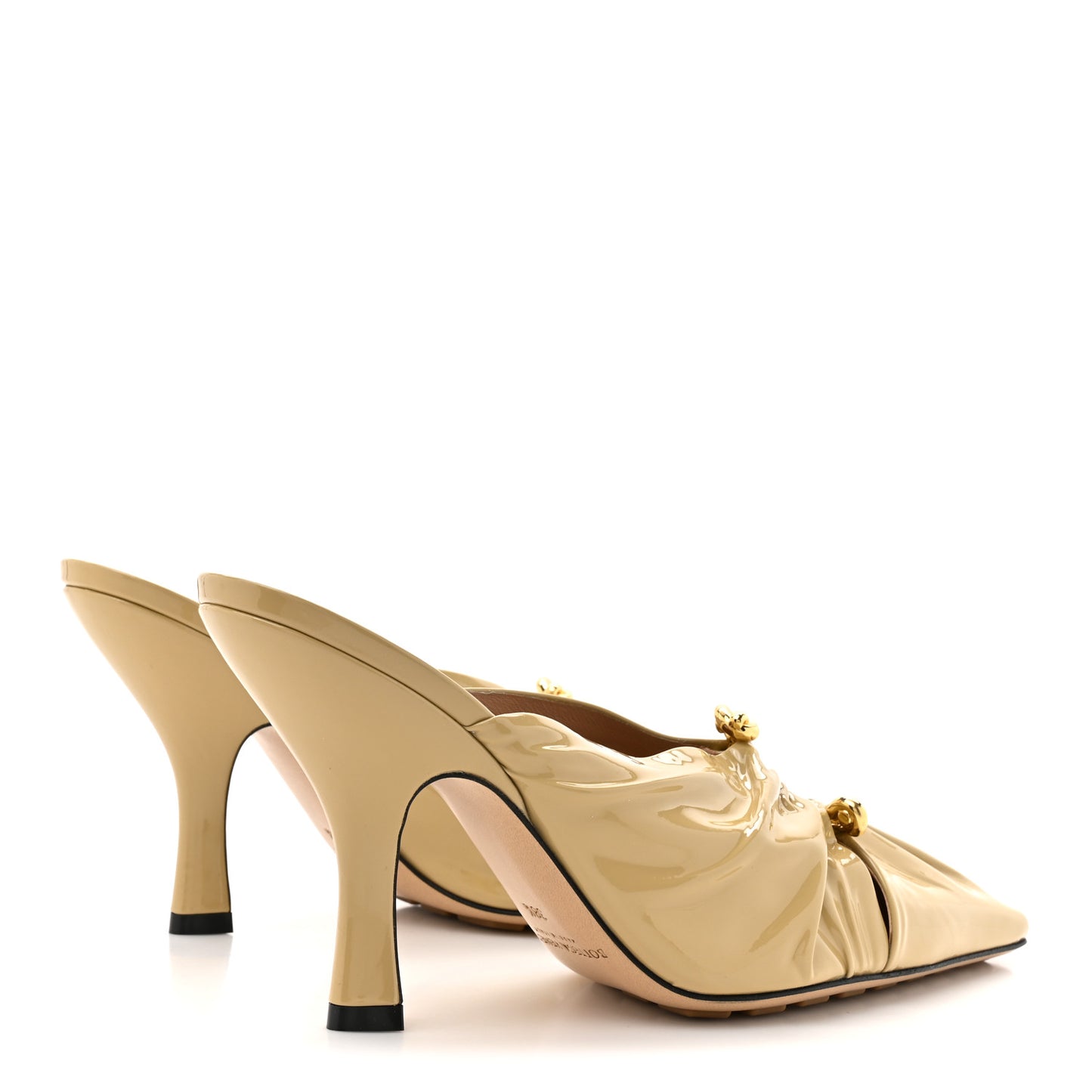 Patent Bunnie Mule Pumps 38.5 Cane Sugar