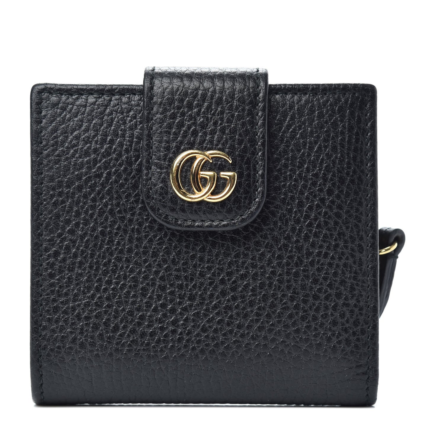 Dollar Calfskin GG Marmont French Wallet Black