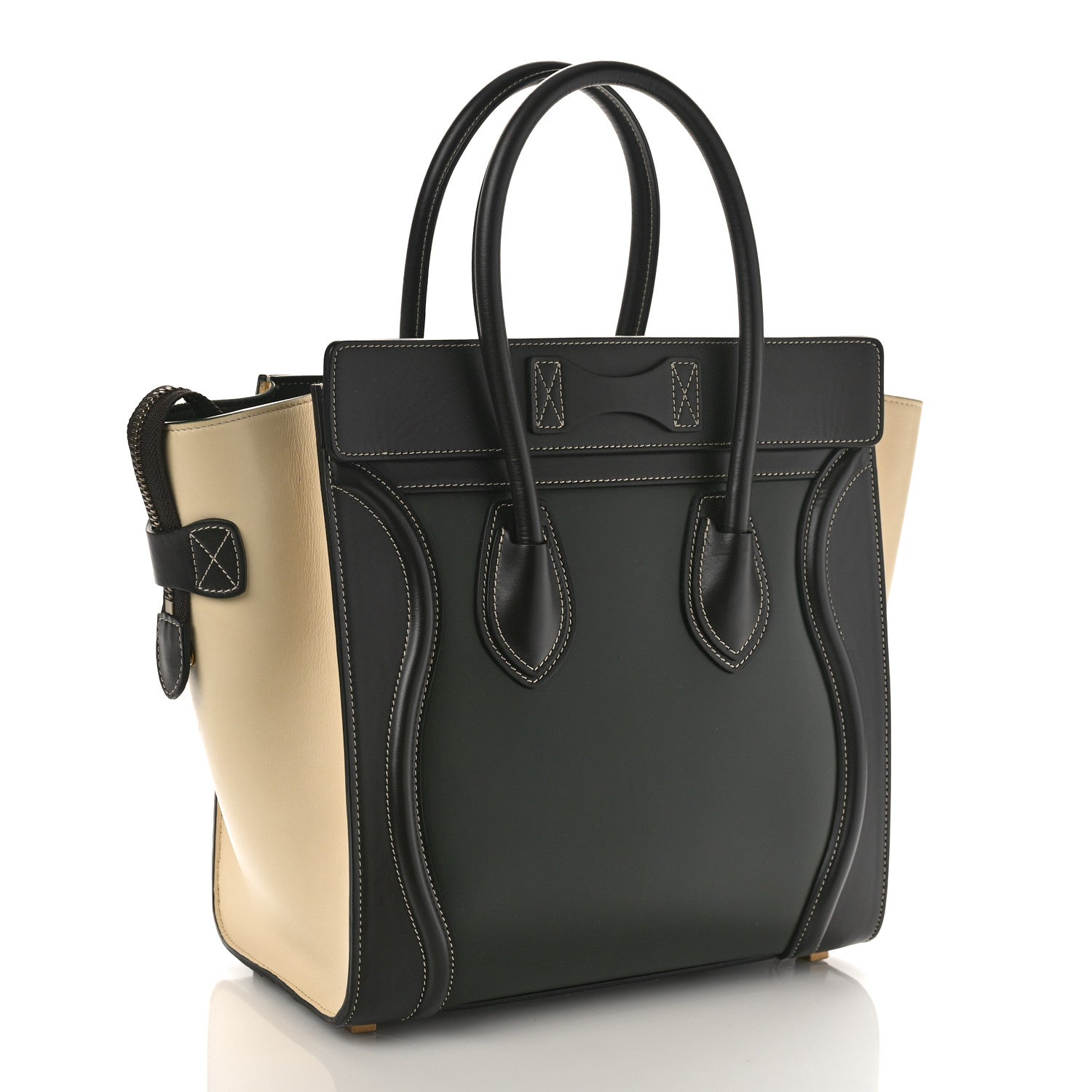 Celine Smooth Calfskin Tri-Color Micro Luggage Light Emerald 3 of 8
