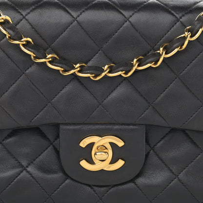 Chanel Lambskin Quilted Small Double Flap Black 9 of 15