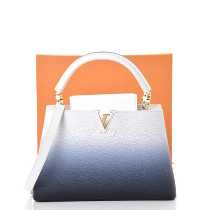 Louis Vuitton Taurillon Capucines PM Blue Marine 8 of 8