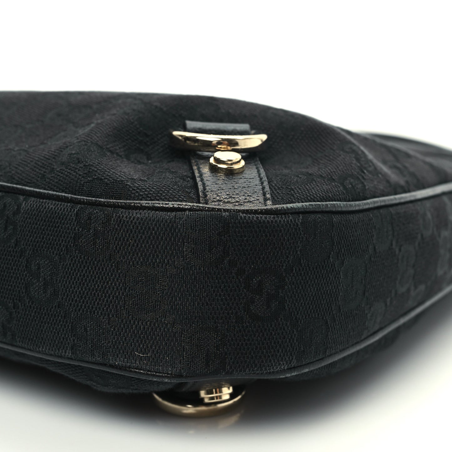 Denim Monogram Abbey D Ring Hobo Black
