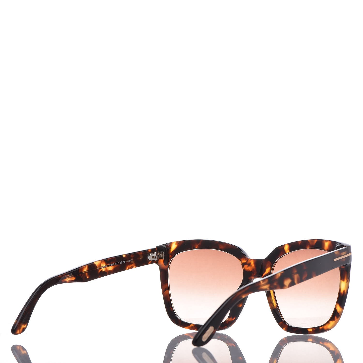 Tom Ford Amarra Sunglasses Dark TF502 Dark Havana 3 of 7