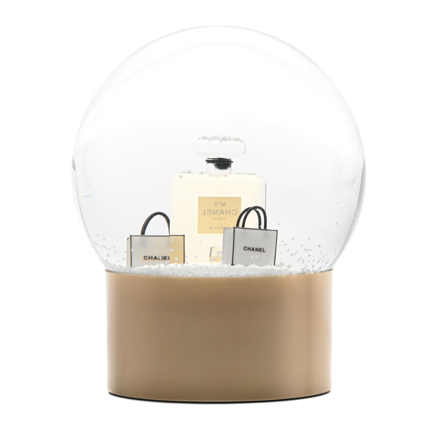 Chanel Glass N°5 Perfume Bottle Snow Globe 4 of 5