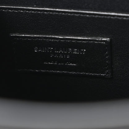 Saint Laurent Canvas Calfskin Small Uptown Tote Black 5 of 9
