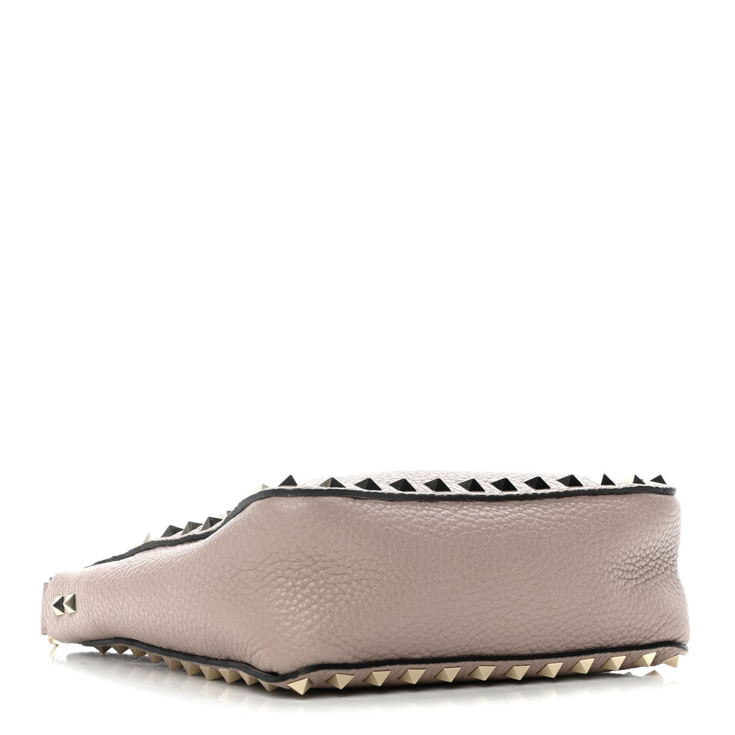 Pebbled Calfskin Mini Rockstud Flip-Lock Messenger Bag Poudre