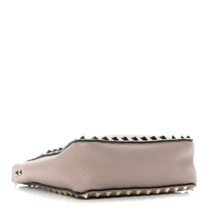 Valentino Garavani Pebbled Calfskin Mini Rockstud Flip-Lock Messenger Bag Poudre 4 of 10