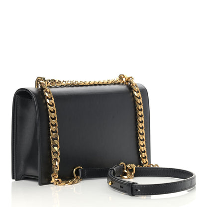 Alexander McQueen Calfskin Knuckle Shoulder Bag Black 2 of 14