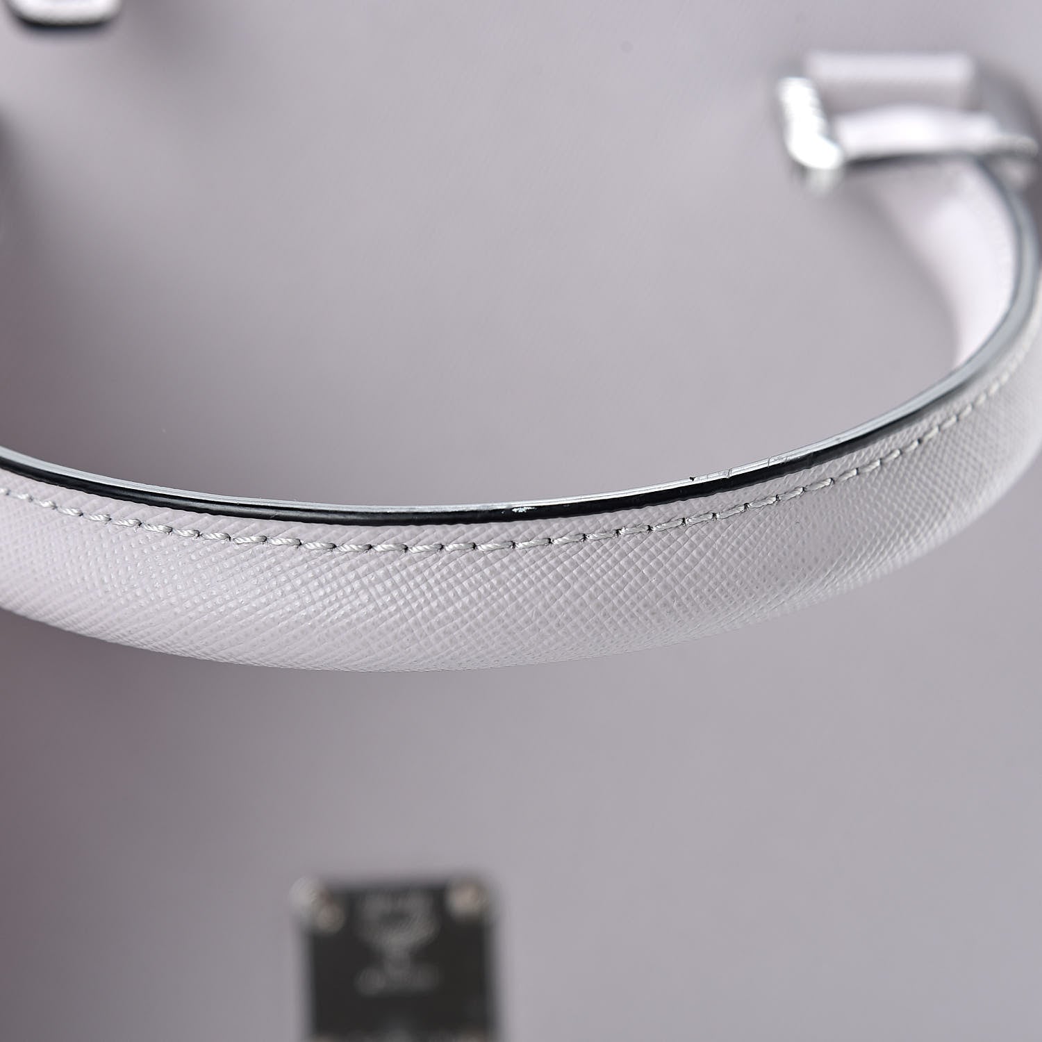MCM Saffiano Medium Nuovo Tote Gull Gray 11 of 12