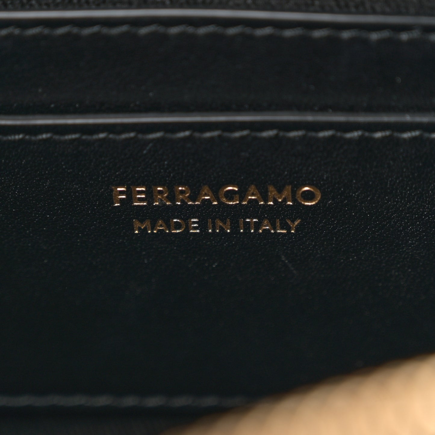Calfskin Gancio Small Camera Case Black