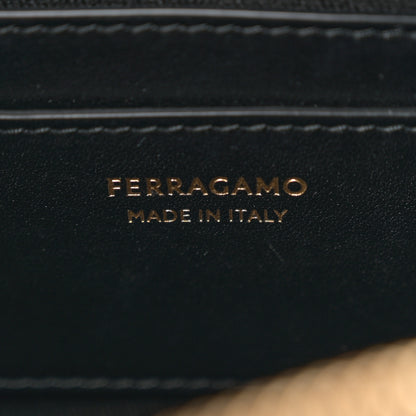 Salvatore Ferragamo Calfskin Gancio Small Camera Case Black 6 of 10