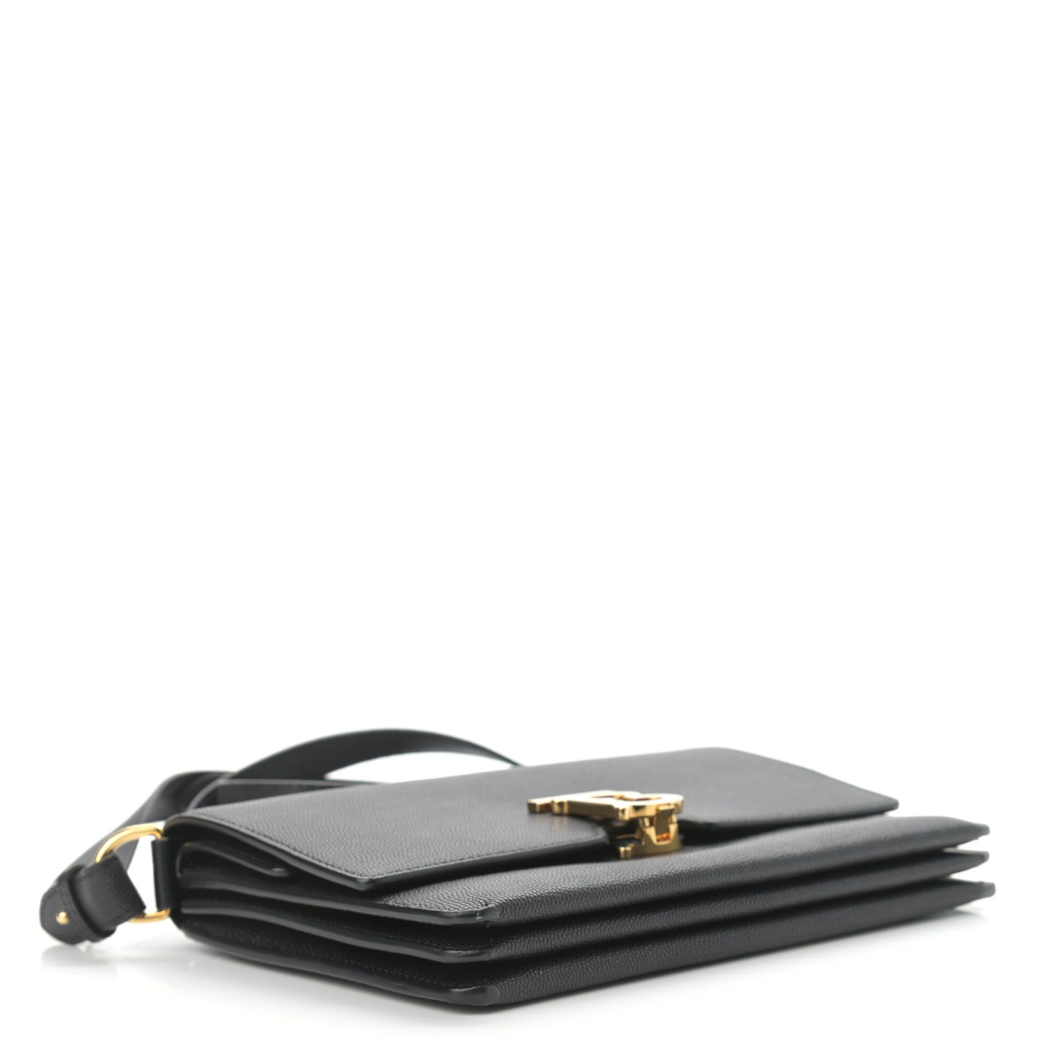 Burberry Grained Calfskin Small TB Bag Black 4 of 14