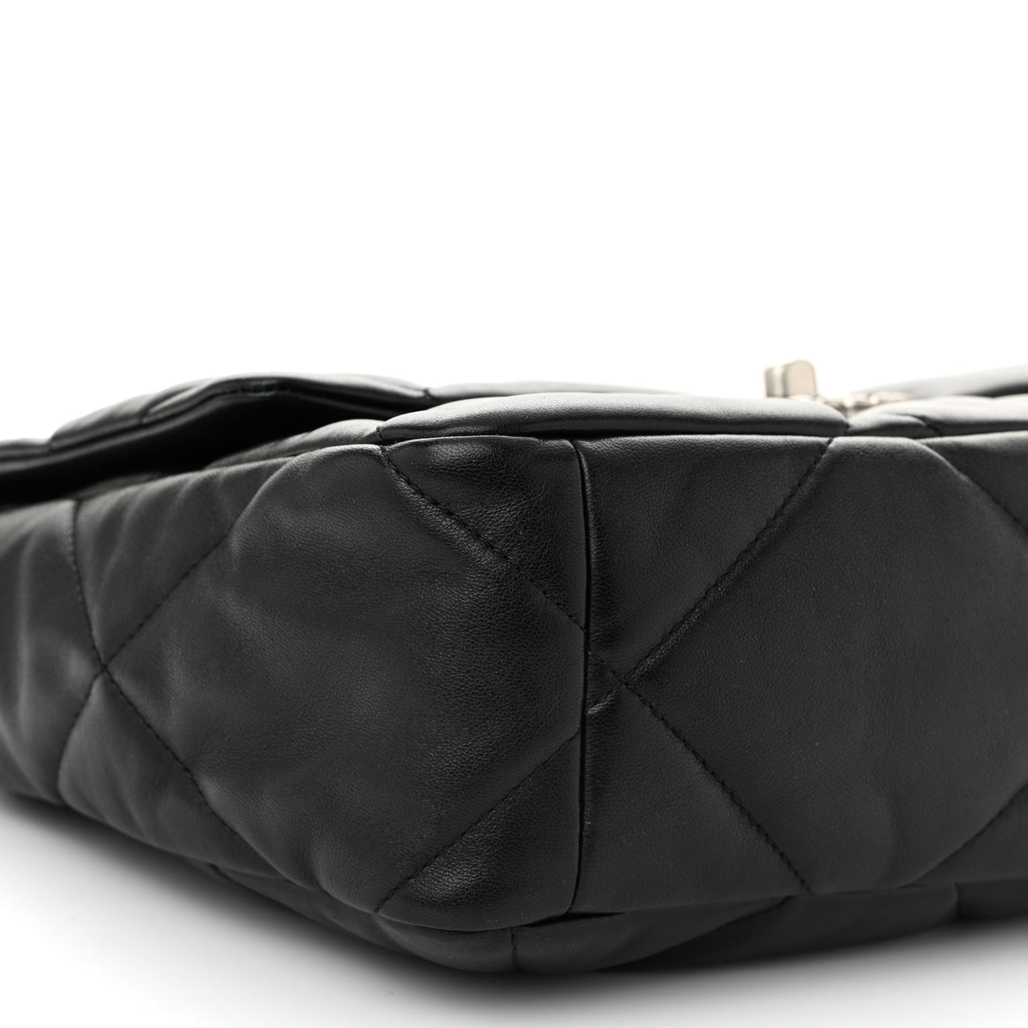 Lambskin Quilted Large Chanel 19 Flap Black
