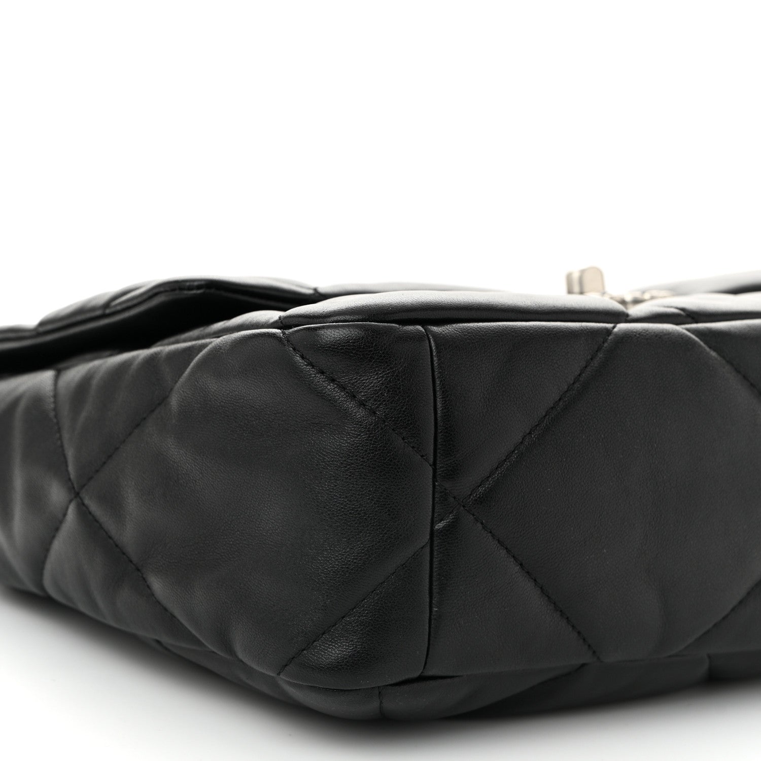 Chanel Lambskin Quilted Large Chanel 19 Flap Black 9 of 10