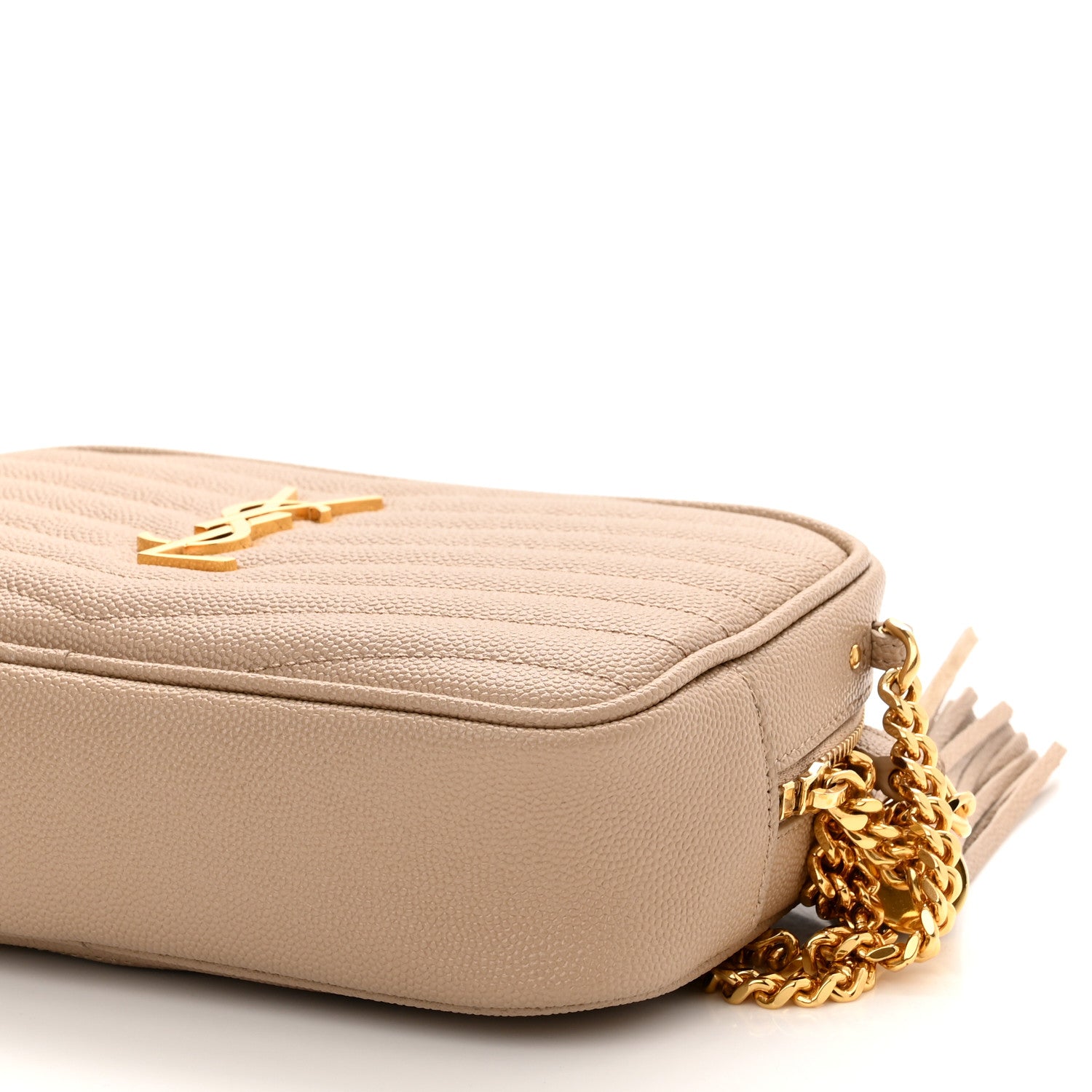 Saint Laurent Grain De Poudre Matelasse Monogram Mini Lou Camera Bag New Powder 9 of 10
