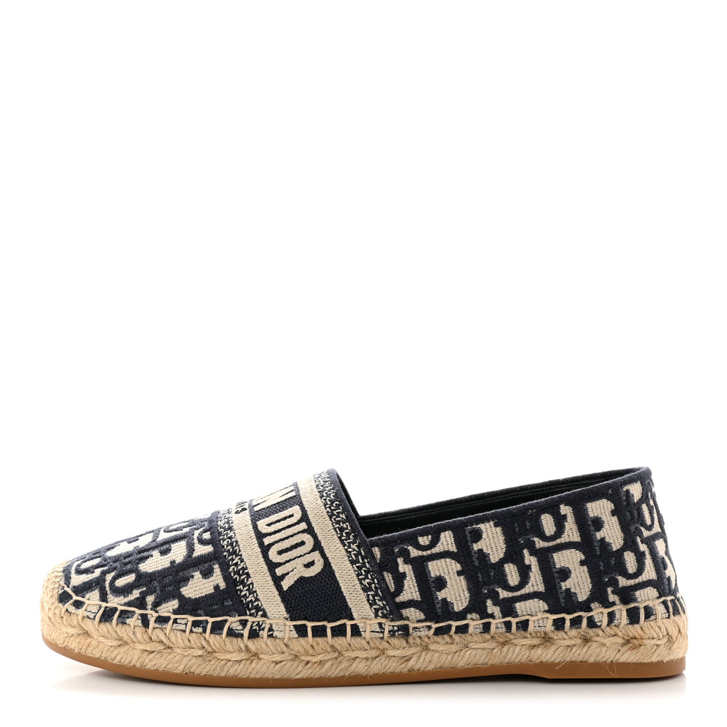 Oblique Embroidered Granville 15mm Espadrilles 37 Deep Blue