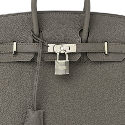 Hermes Togo Birkin 25 Etain 8 of 11