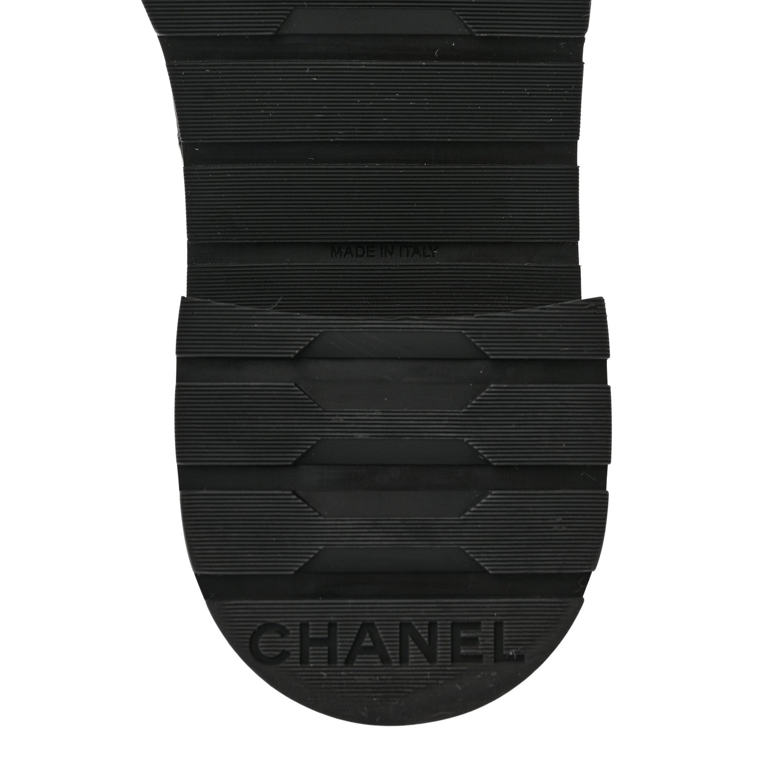 Chanel Shiny Lambskin Quilted Lace Up Combat Boots 40.5 Black 6 of 14