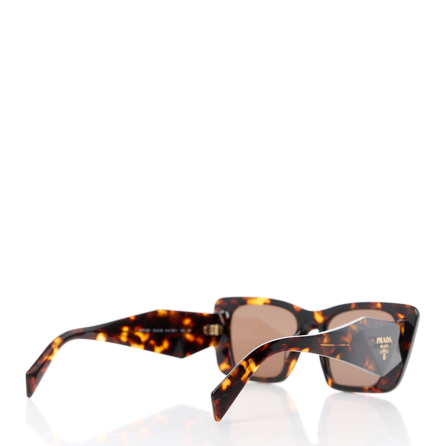 Prada Acetate Symbole Sunglasses SPR 08Y Havana 4 of 8