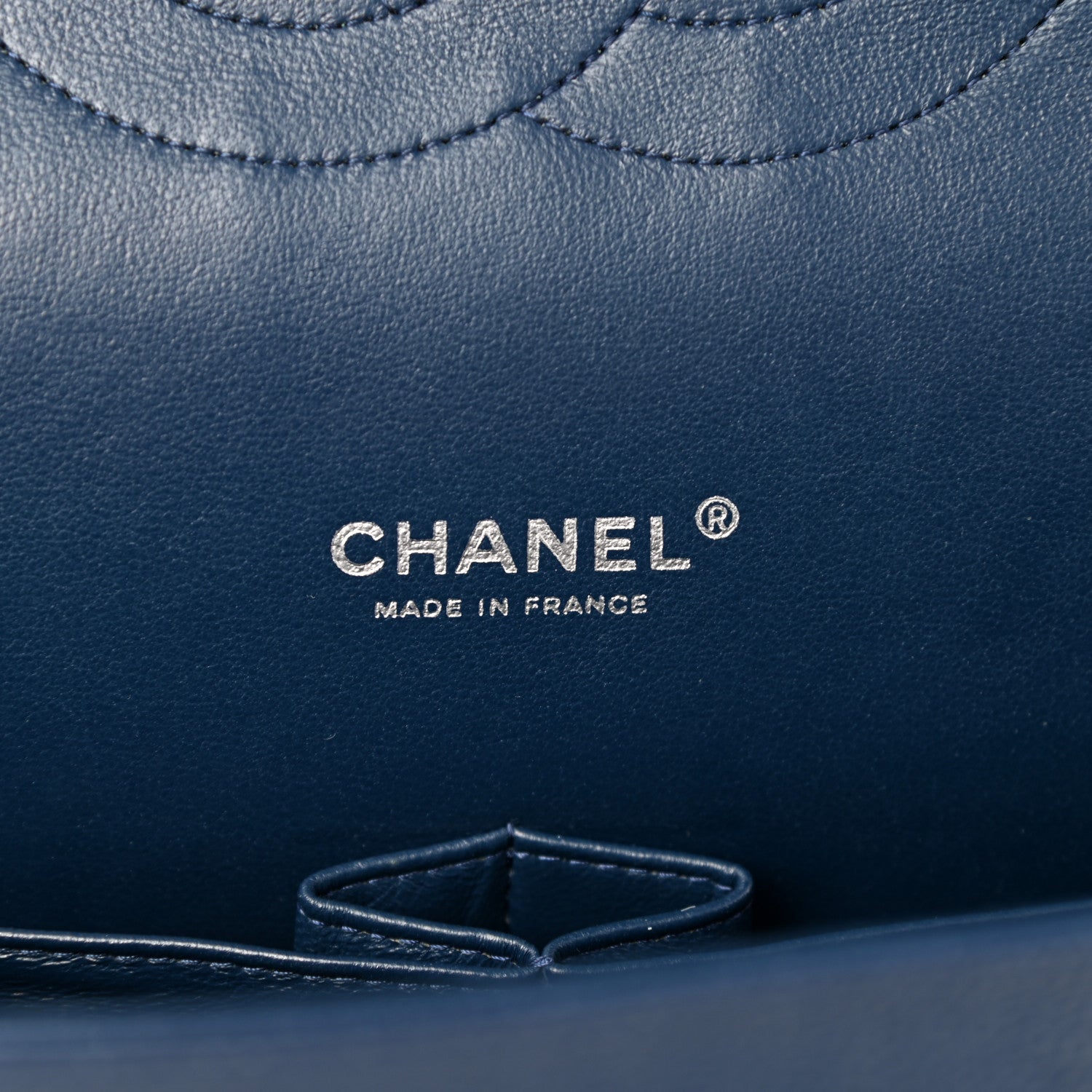 Chanel Caviar Quilted Maxi Double Flap Blue 5 of 11
