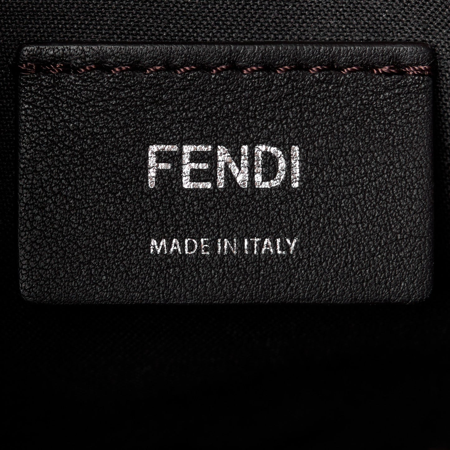 Vitello Dolce Bi-Color FF 1974 Embossed Mini By The Way Boston Bag Black Maya