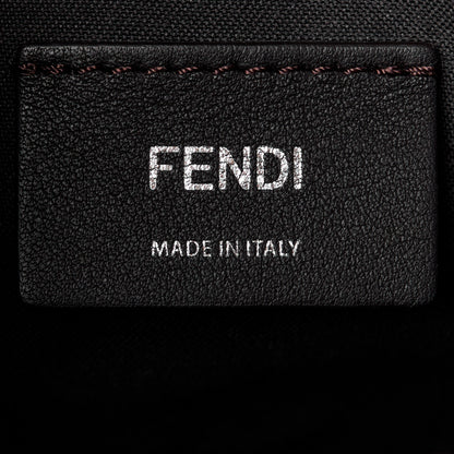 Fendi Vitello Dolce Bi-Color FF 1974 Embossed Mini By The Way Boston Bag Black Maya 6 of 13