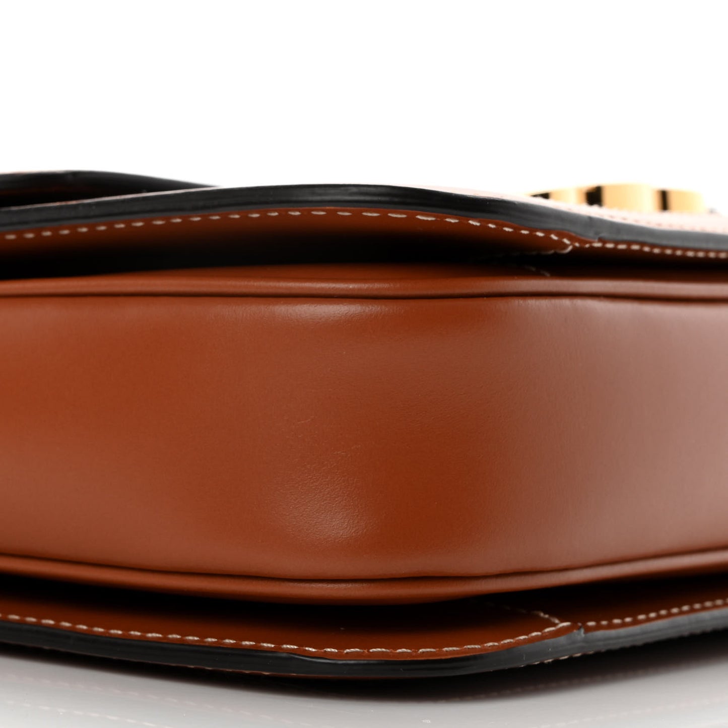 Triomphe Canvas Calfskin Medium Triomphe Bag Tan