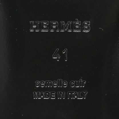 Hermes Glazed Calfskin Oz Mules 41 Black 8 of 9