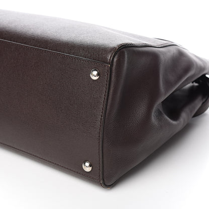 Fendi Vitello Elite Regular 2Jours Tote Caffe Noir 12 of 14
