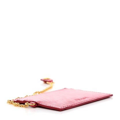 Prada Vitello Move Bi-Color Continental Flap Travel Wallet Petalo Peonia 8 of 12