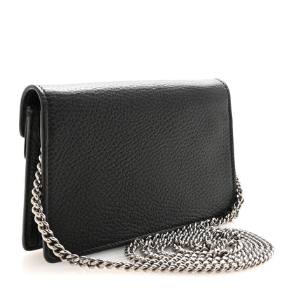 Gucci Calfskin Super Mini Dionysus Shoulder Bag Black 3 of 9