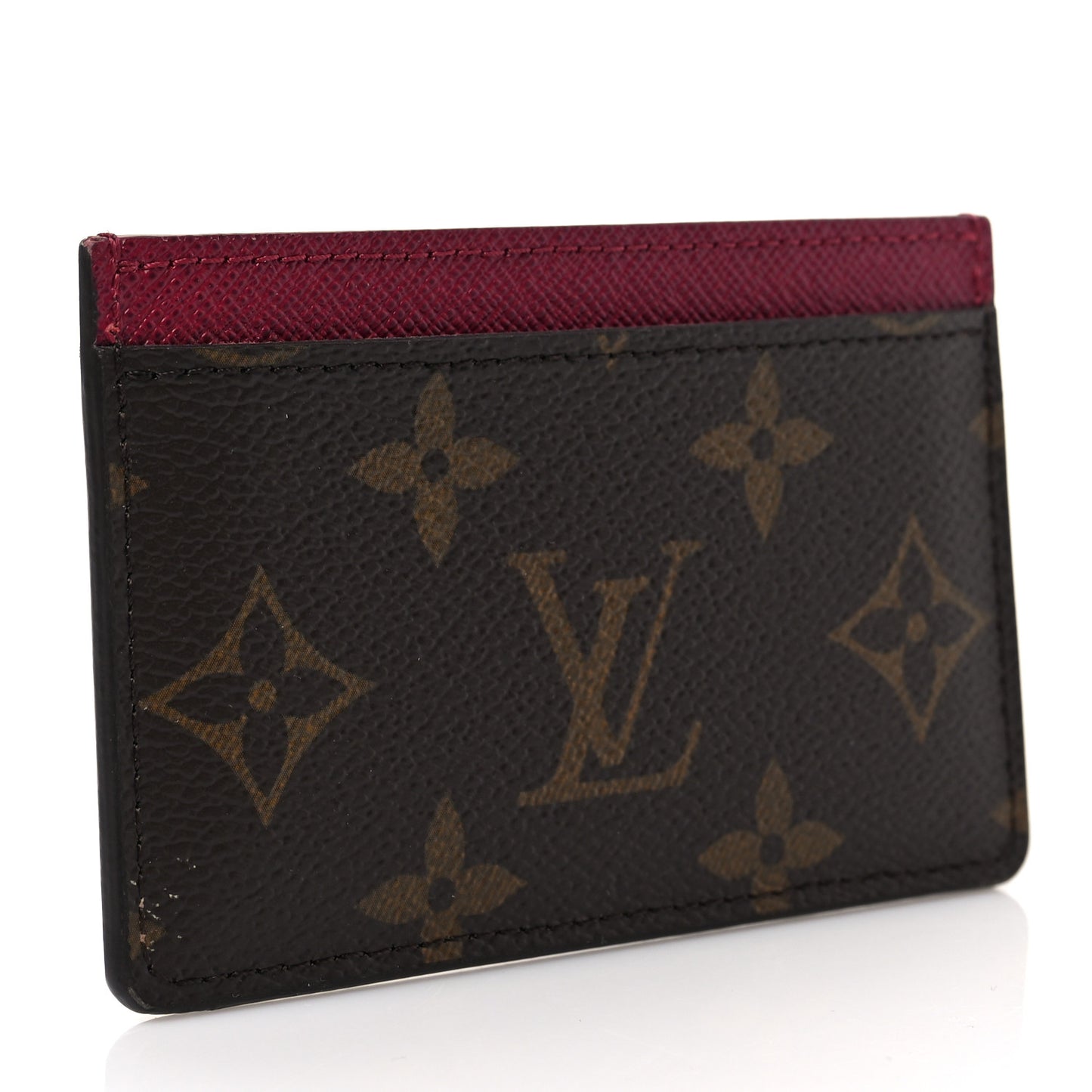 Monogram Card Holder Fuchsia