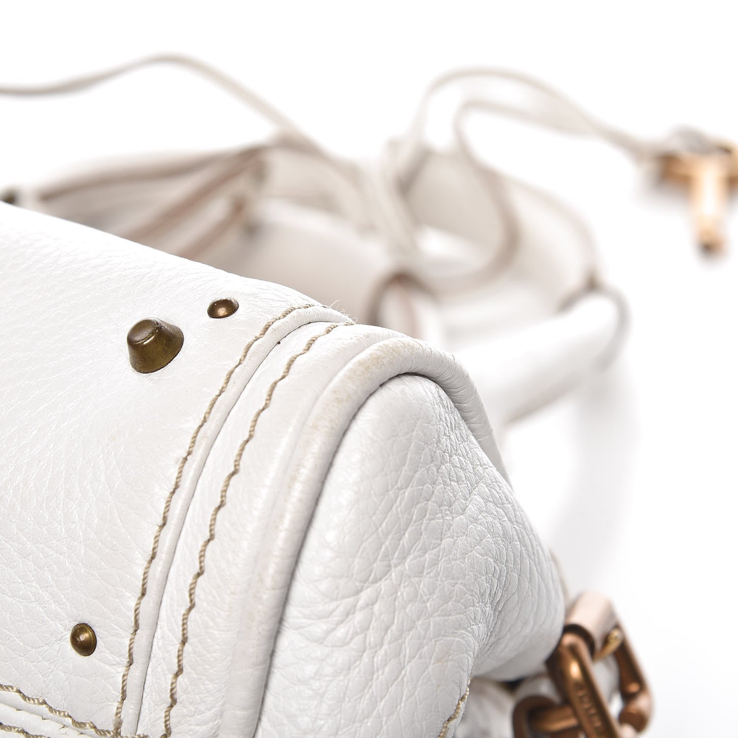 Chloe Calfskin Small Paddington Satchel White 17 of 18