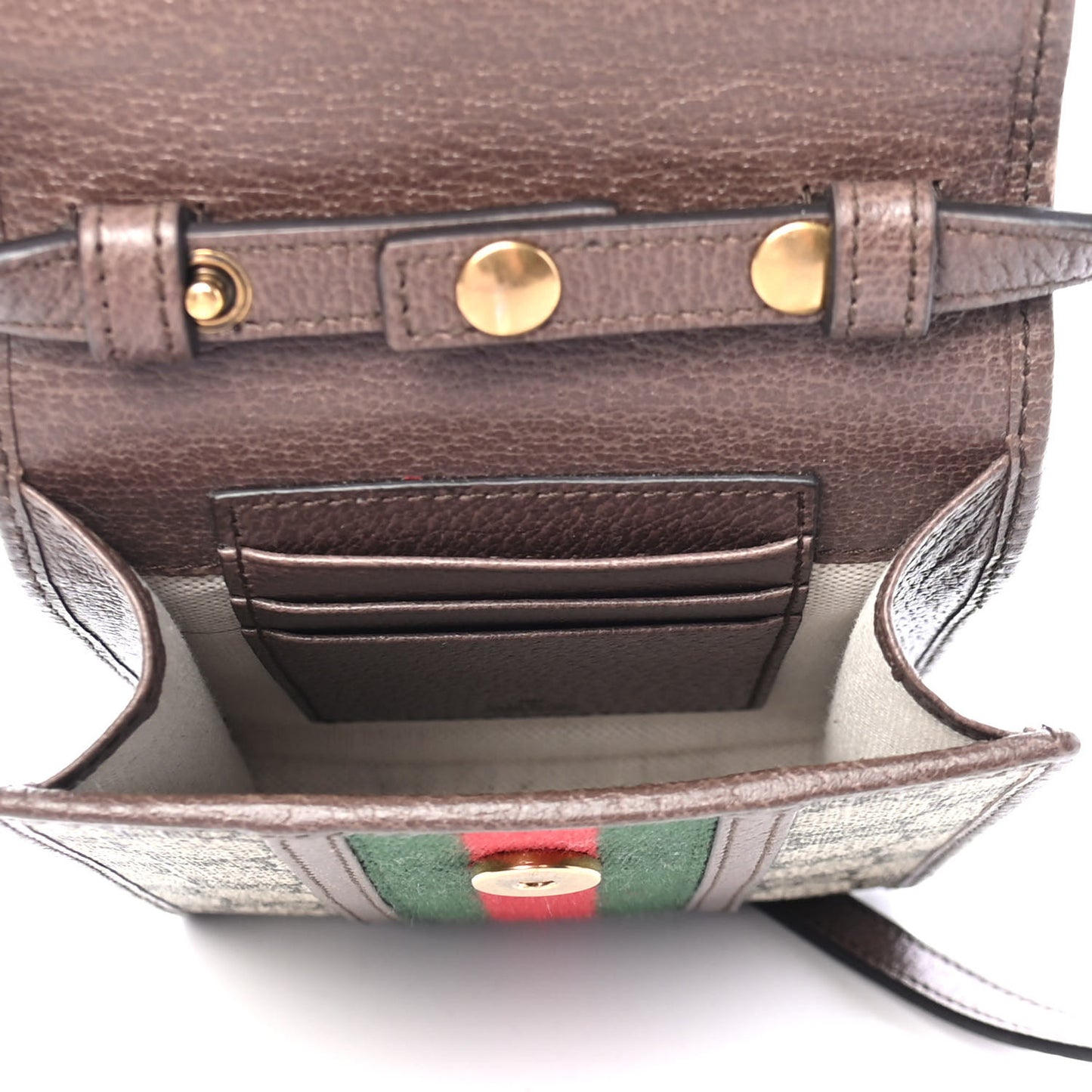GG Supreme Monogram Web Mini Ophidia Crossbody Bag Beige New Acero