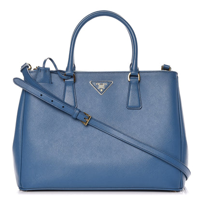 Prada Saffiano Medium Galleria Double Zip Tote Cobalto 1 of 14