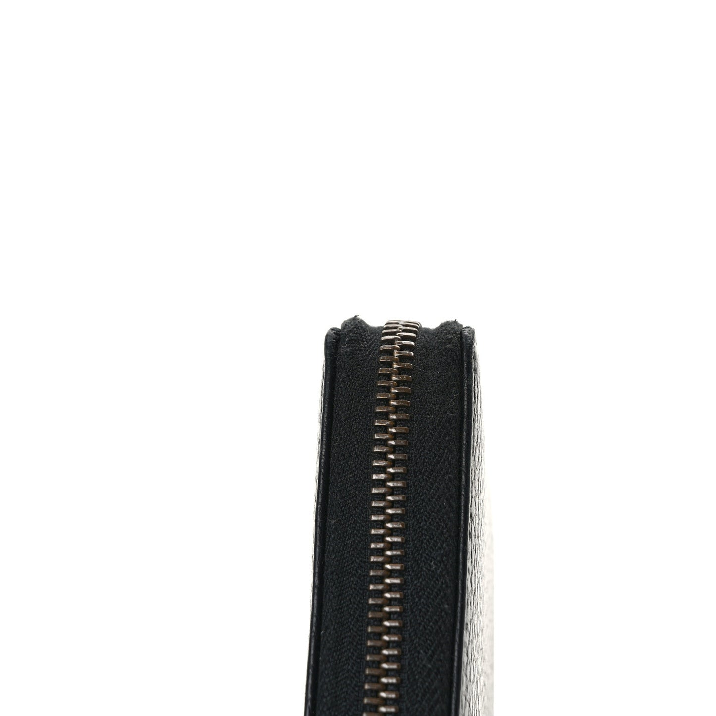 Calfskin Butterfly Zip Around Wallet Black