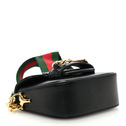 Gucci Azalea Calfskin Web Horsebit 1955 Wallet On Strap Black 4 of 11