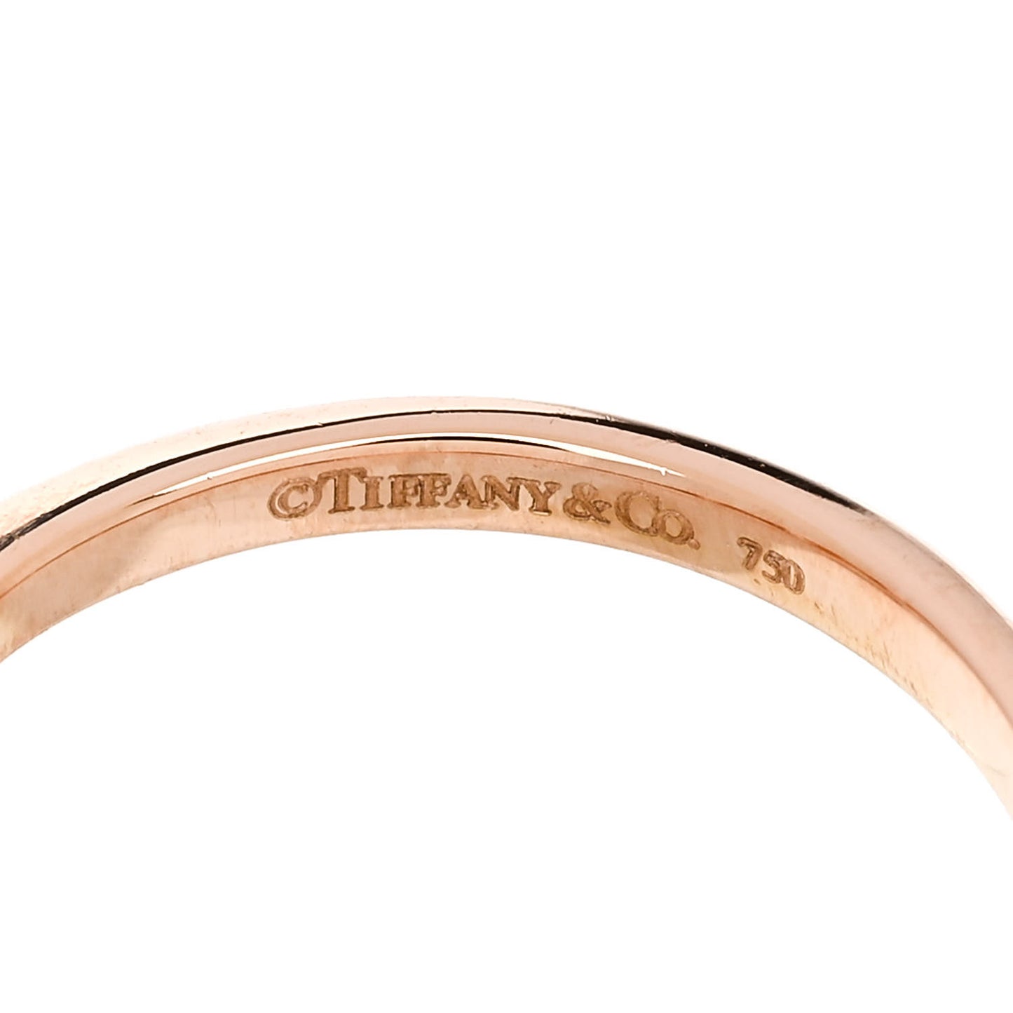 18K Rose Gold Diamond Three Stone Milgrain Ring 48 4.5