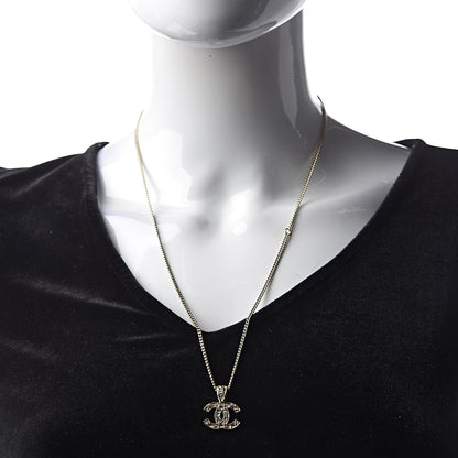 Chanel Tweed Effect CC Necklace Gold 2 of 5