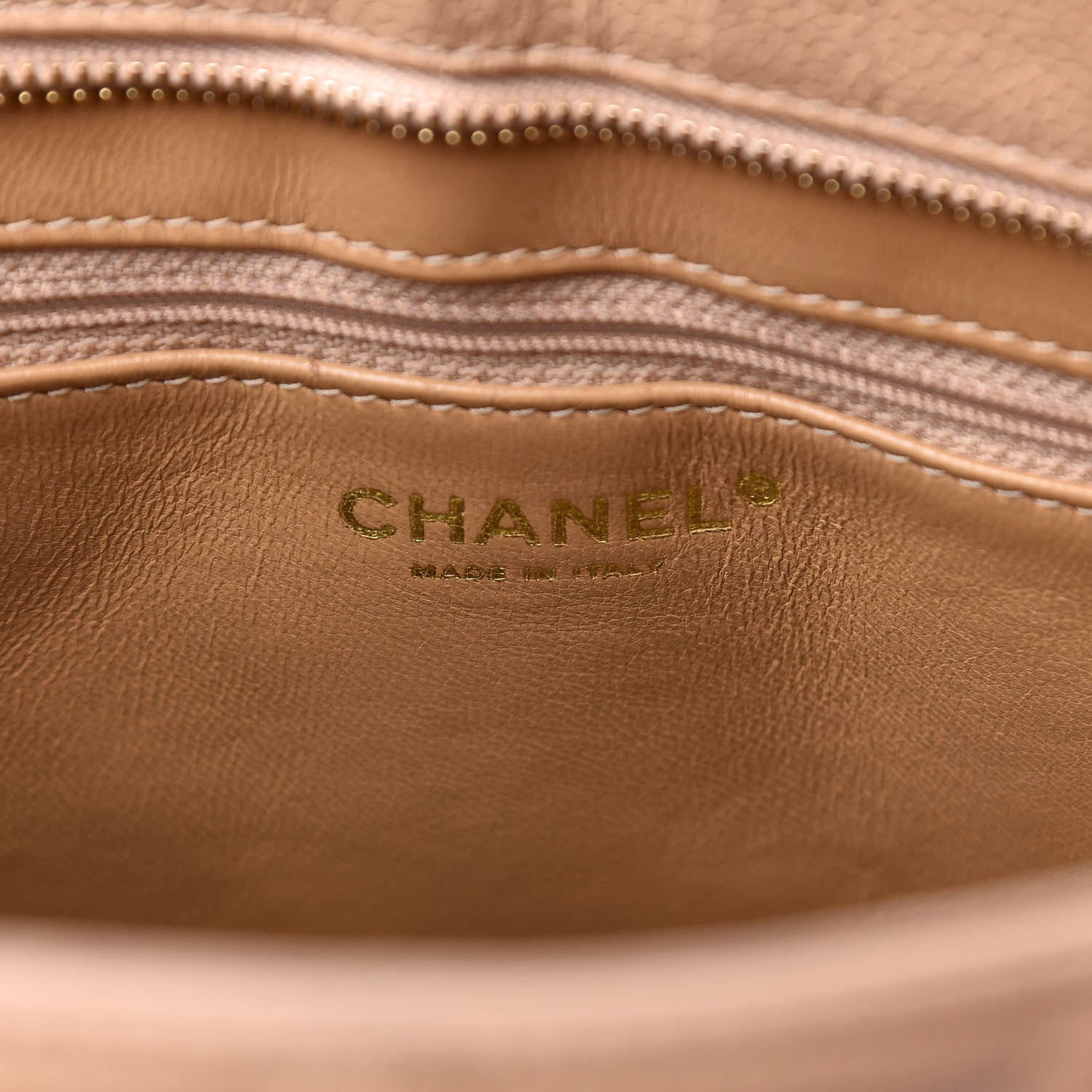 Chanel Caviar Quilted Medallion Tote Beige 6 of 14