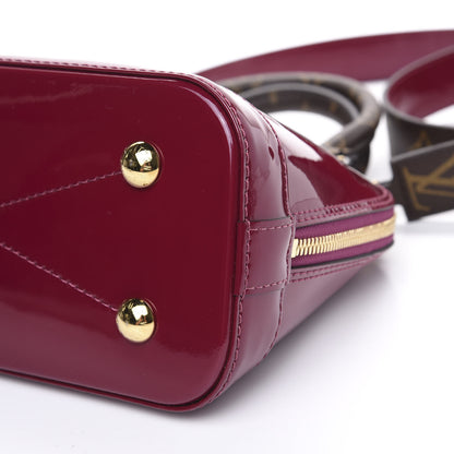 Louis Vuitton Patent Monogram Alma BB Magenta 7 of 8