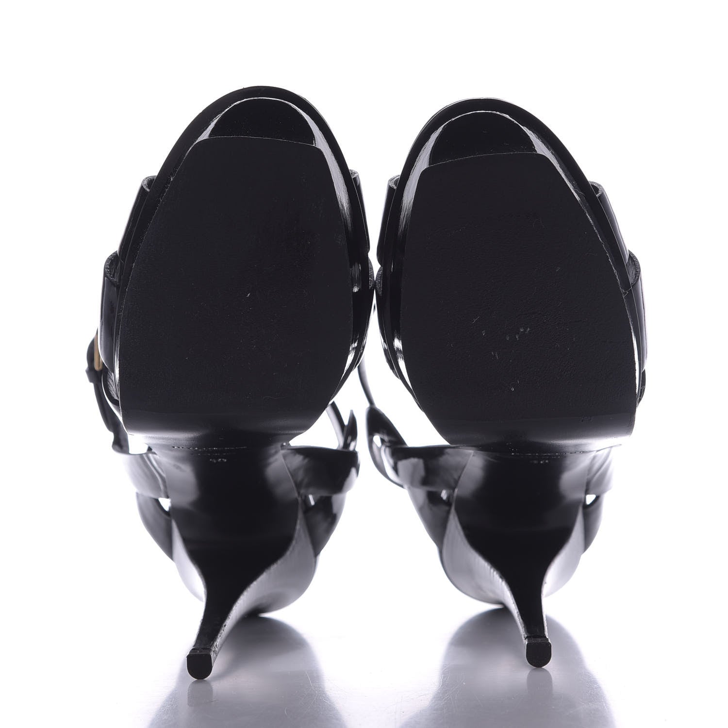 Saint Laurent Patent Tribute 105 Platform Sandals 40 Black 7 of 12