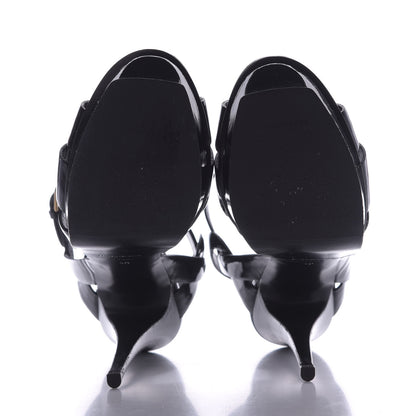Saint Laurent Patent Tribute 105 Platform Sandals 40 Black 7 of 12