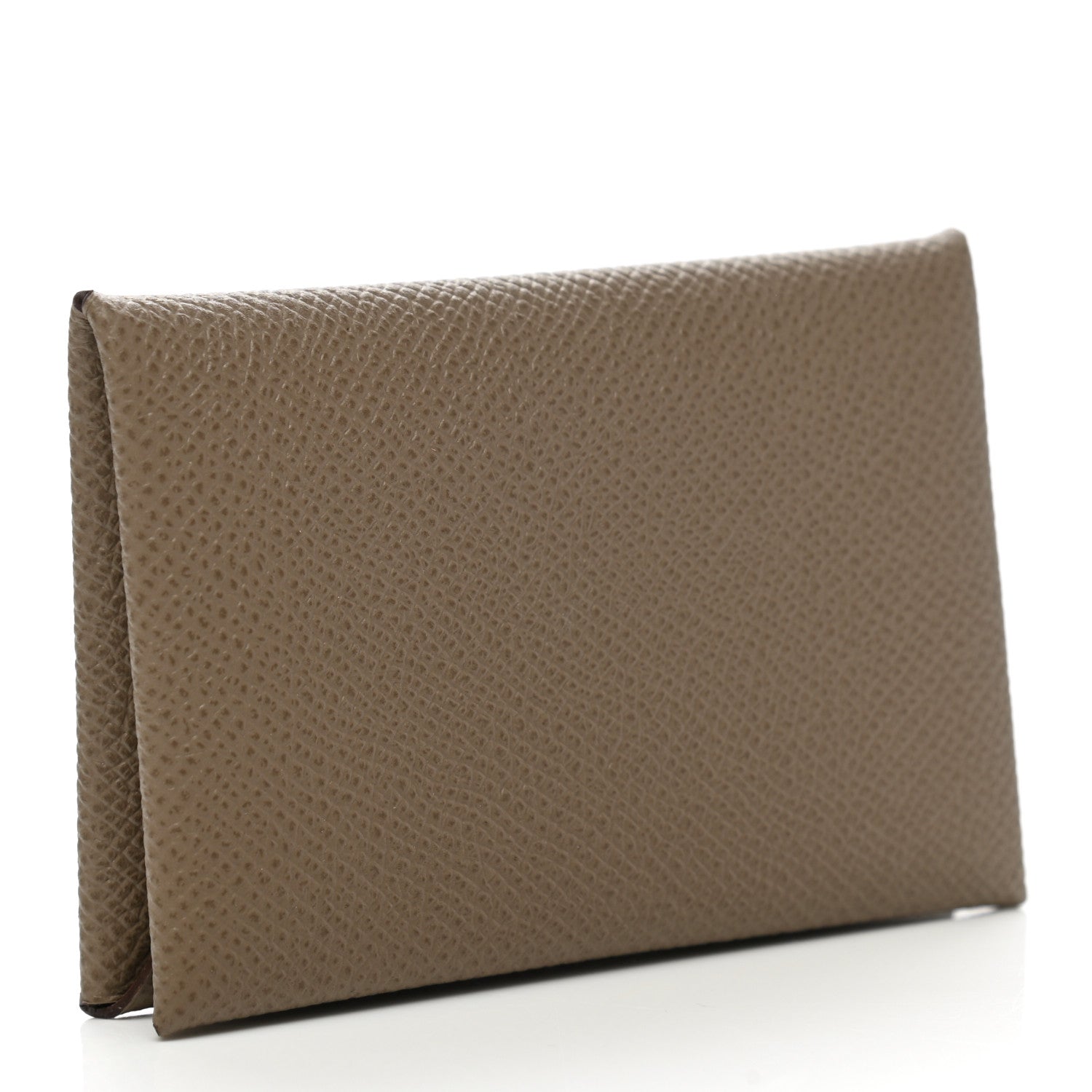 Hermes Epsom Calvi Card Case Etoupe 3 of 8