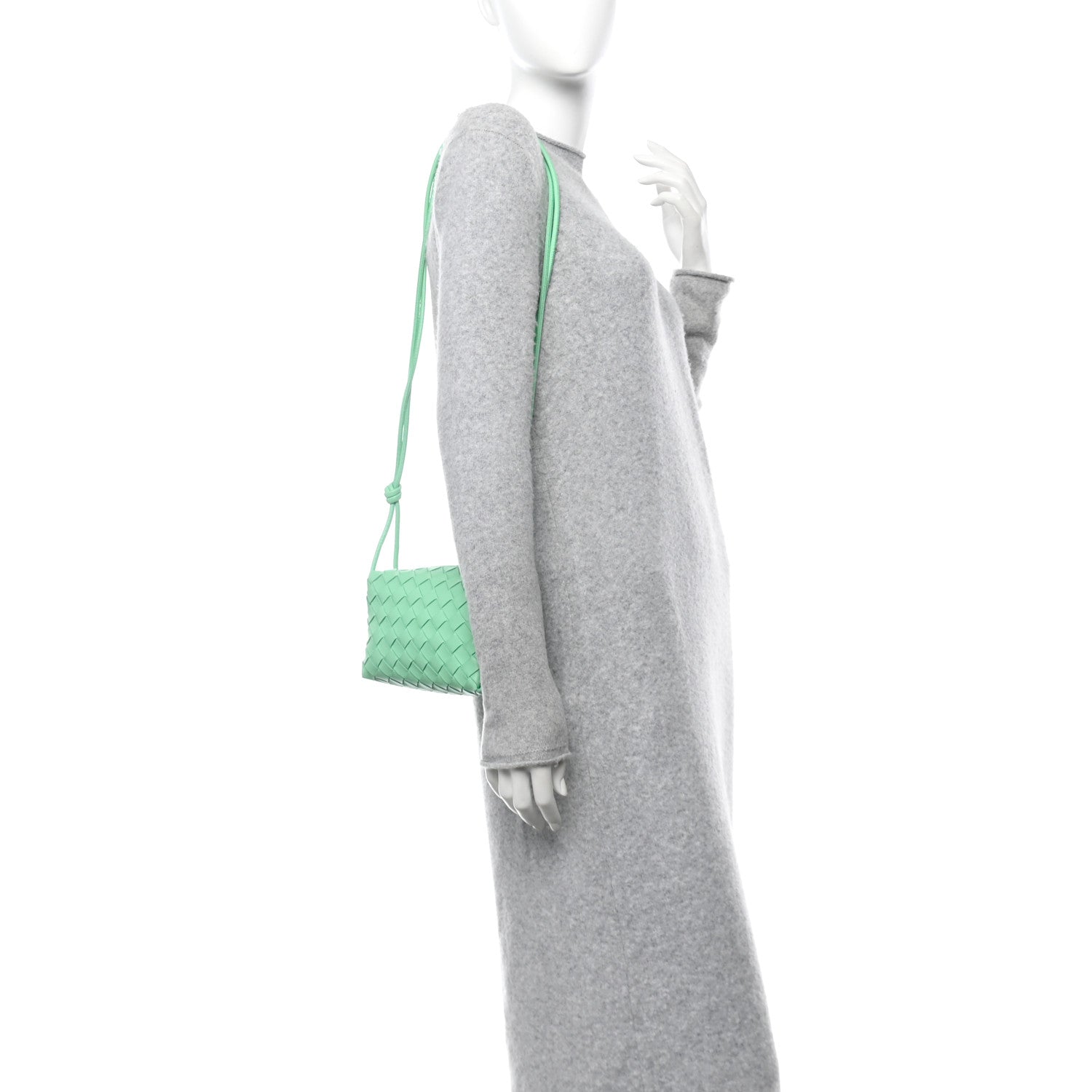 Bottega Veneta Nappa Intrecciato Mini Loop Camera Bag Fountain 2 of 9